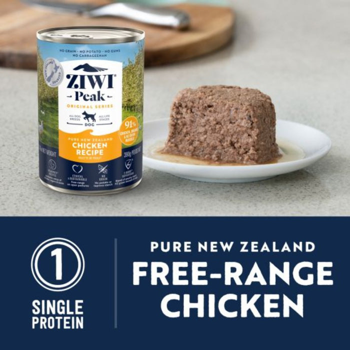 ZiwiPeak Chicken Recipe Canned Dog Food 390g