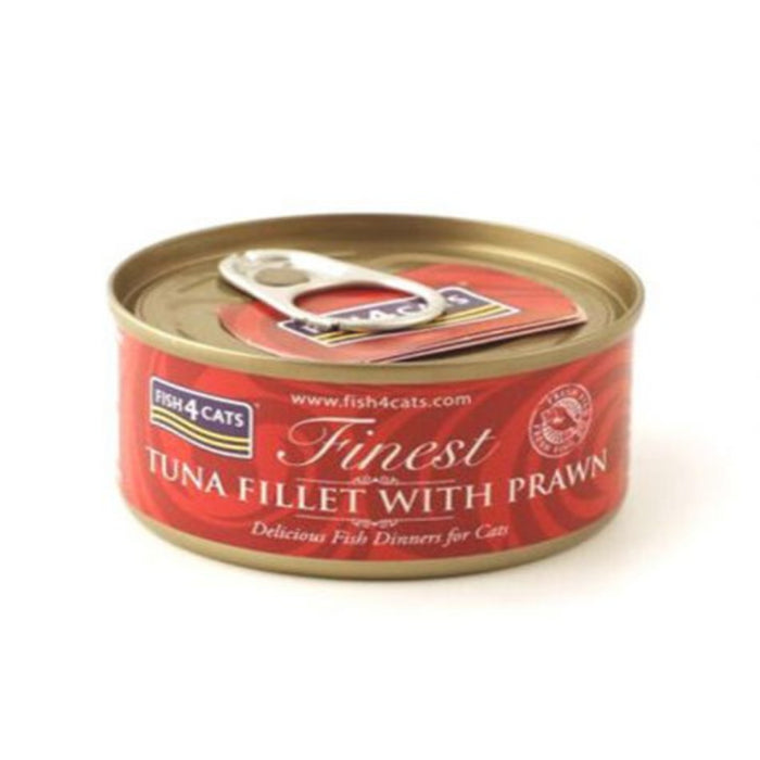 Fish4Cats Tuna Fillet with Prawn Wet Food 70g