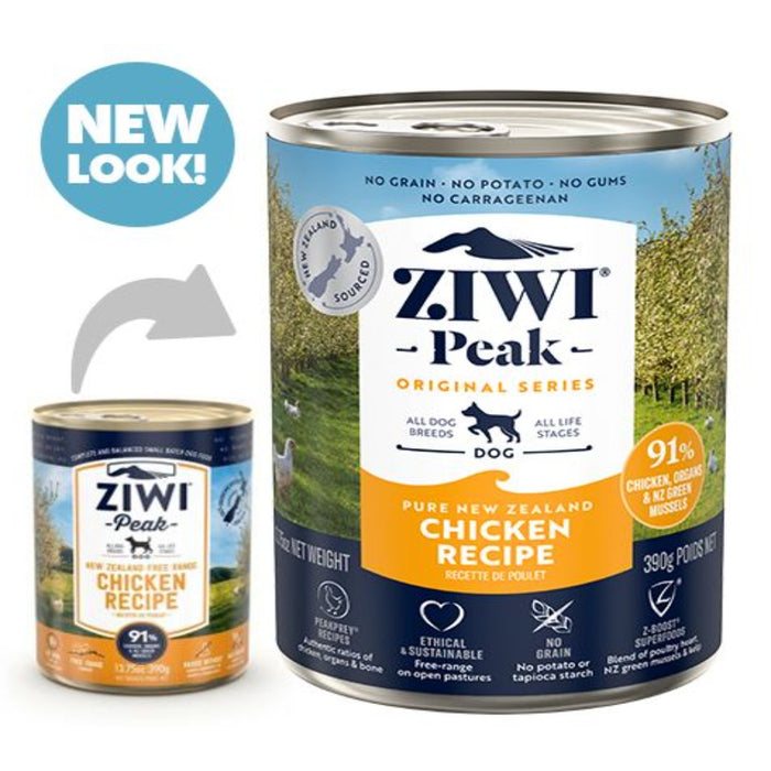 ZiwiPeak Chicken Recipe Canned Dog Food 390g