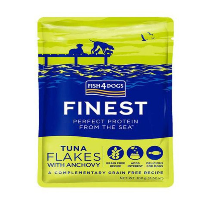 Fish4Dogs Tuna Flakes with Anchovy Wet Food 100g