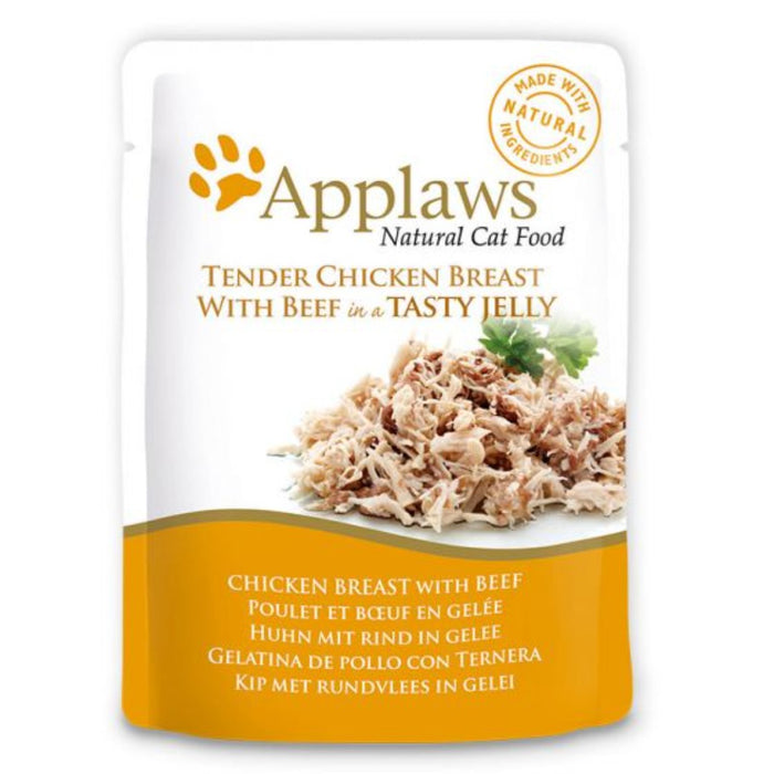 Applaws Cat Chicken with Beef 70g Jelly Pouch