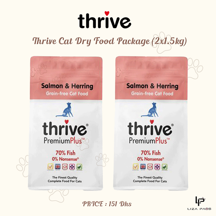 Thrive Cat Dry Food Package (2x1.5kg)