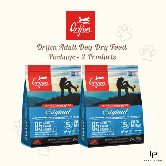 Orijen Dog Dry Food Package - 2 Products