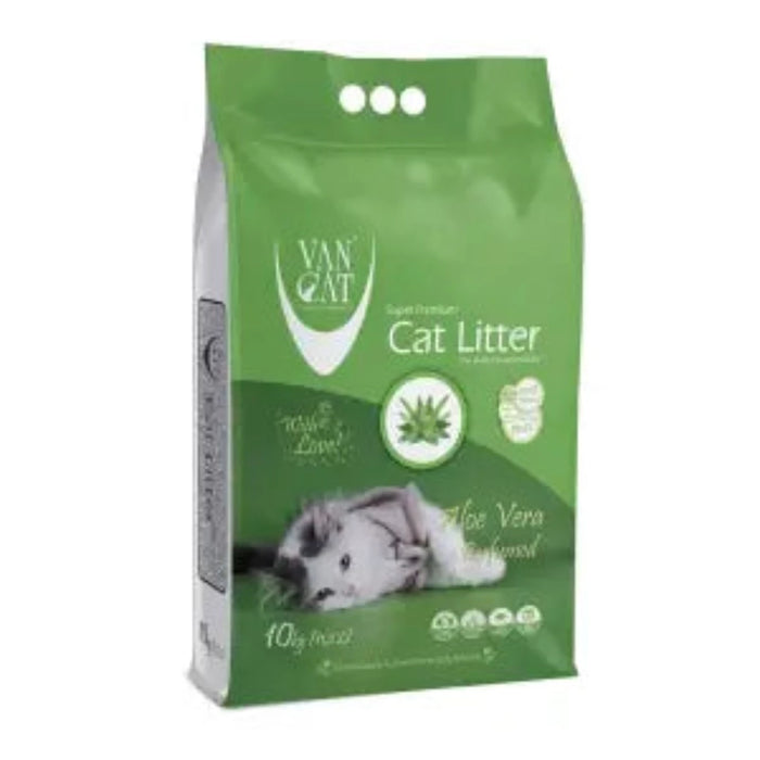 Van Cat White Clumping Bentonite Cat Litter Aloe Vera 10kg