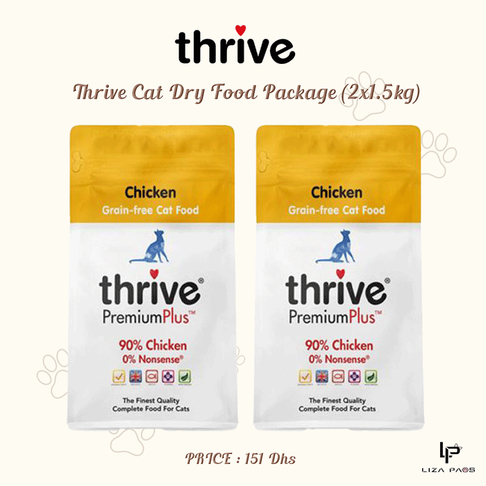 Thrive Cat Dry Food Package (2x1.5kg)