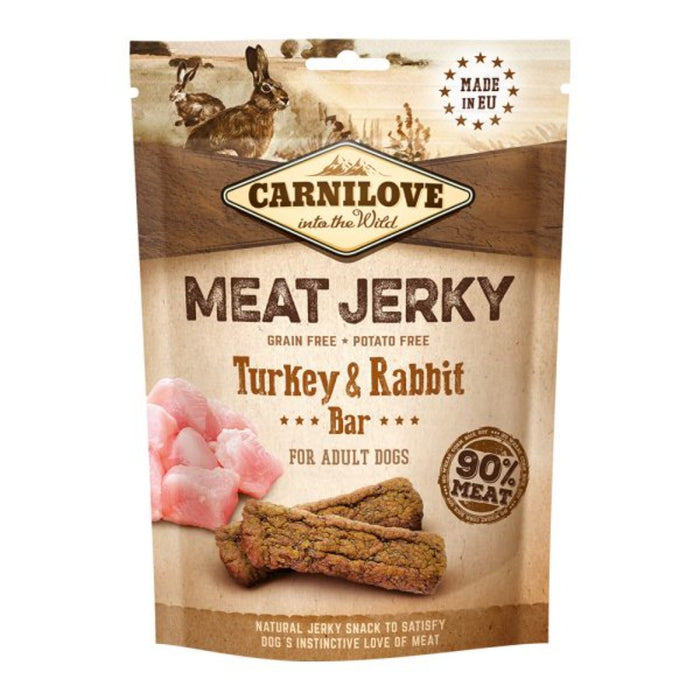 Carnilove Meat Jerky Turkey & Rabbit Bar For Dogs 100g