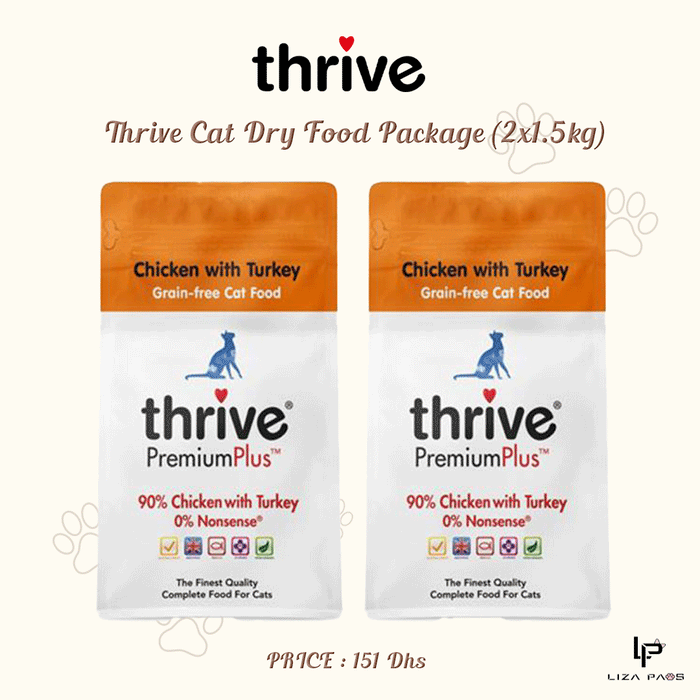 Thrive Cat Dry Food Package (2x1.5kg)