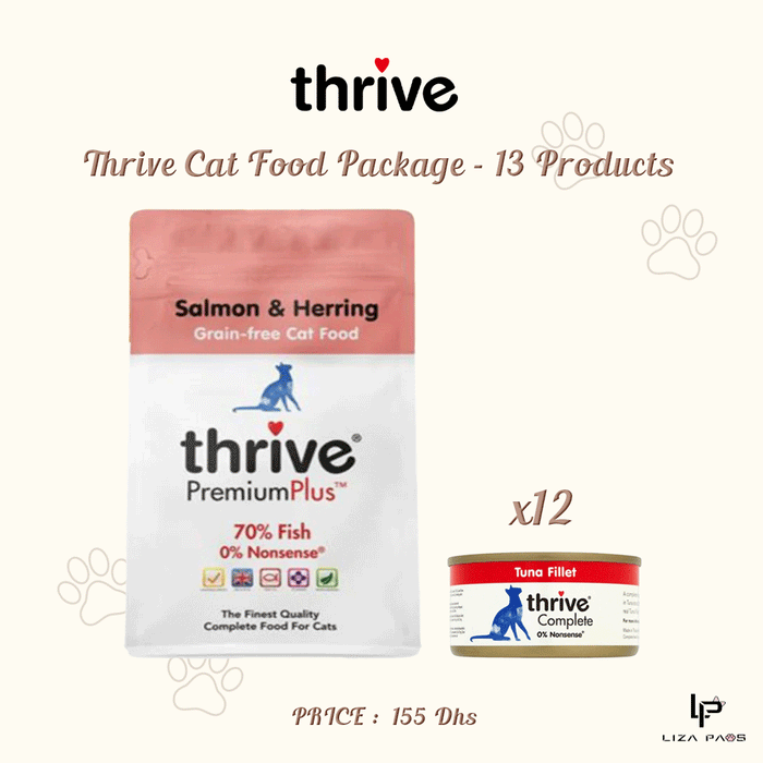 Thrive Adult Cat Food Package - 13 Products