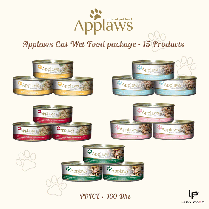 Applaws Cat Wet Food Package - 15 Products