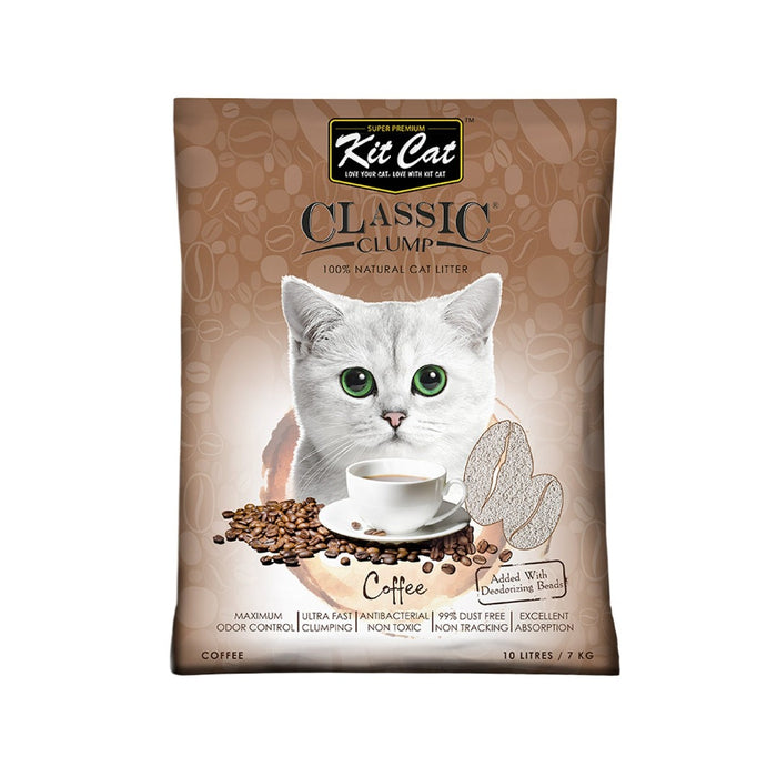 Kit Cat Classic Clump Cat Litter 10L (Coffee)