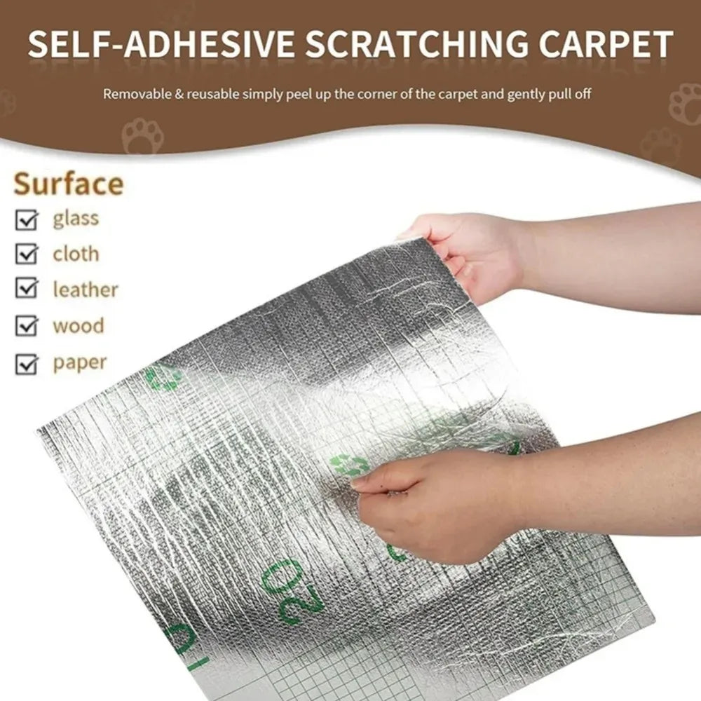 Self-Adhesive Cat Scratching Mat - Furniture Protector