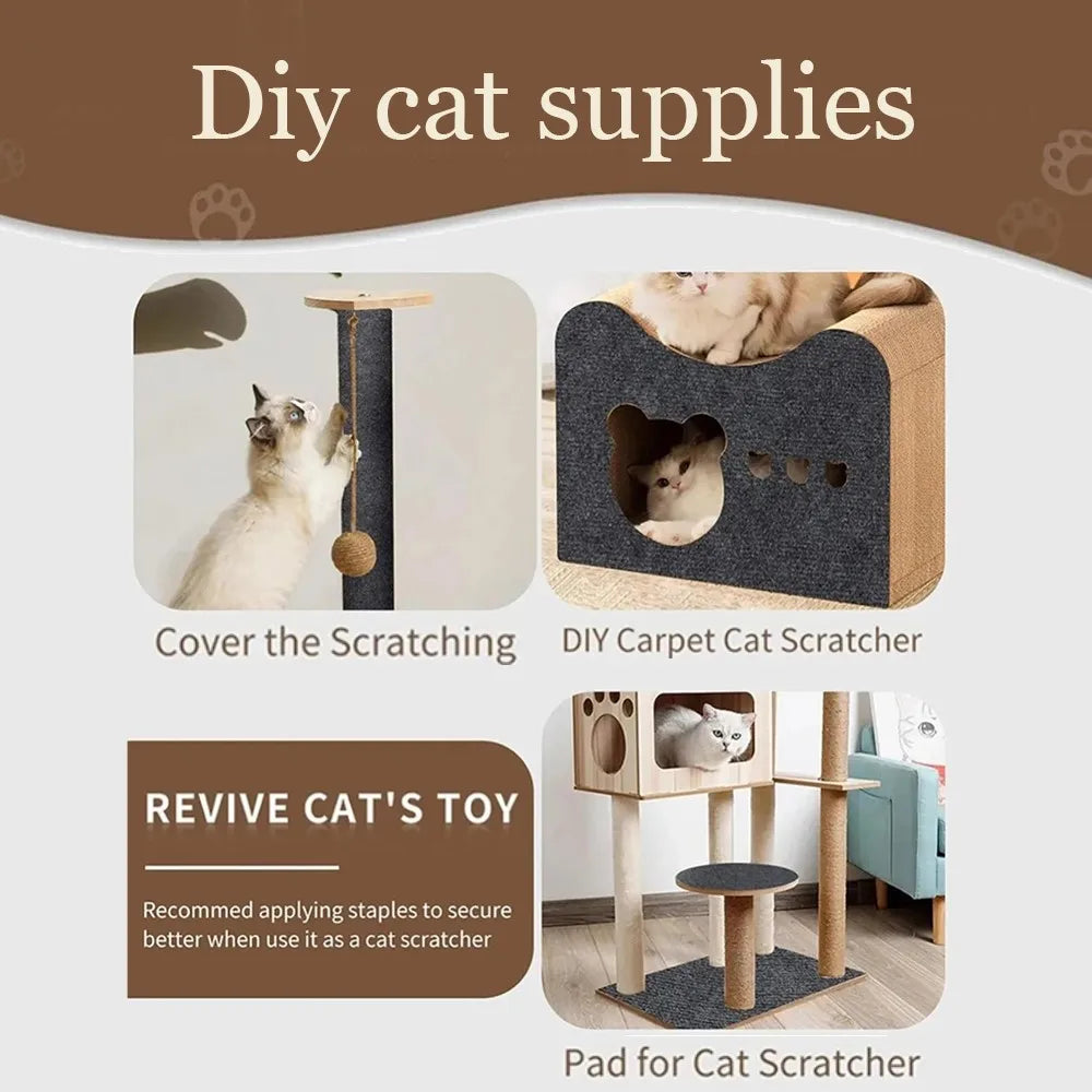 Self-Adhesive Cat Scratching Mat - Furniture Protector