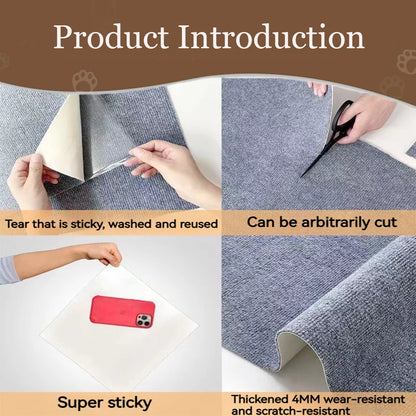 Self-Adhesive Cat Scratching Mat - Furniture Protector