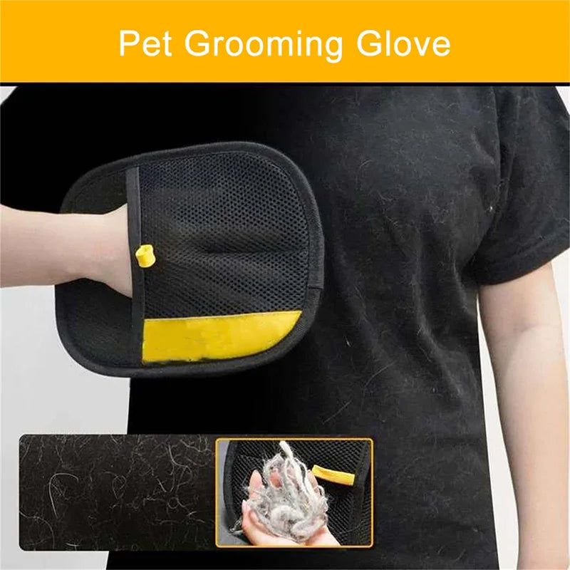 Pet Grooming Gloves - Double-Sided Hair Removal