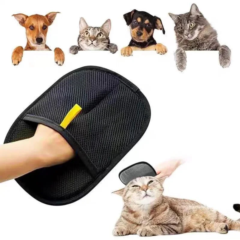 Pet Grooming Gloves - Double-Sided Hair Removal