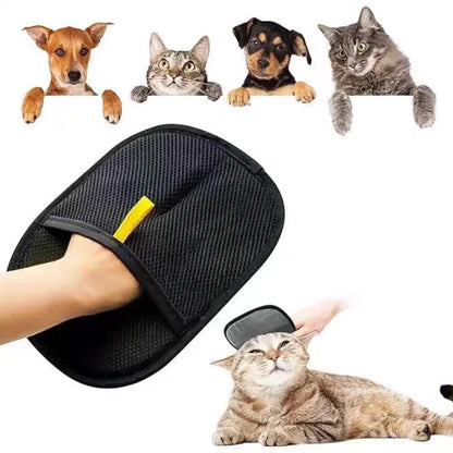 Pet Grooming Gloves - Double-Sided Hair Removal