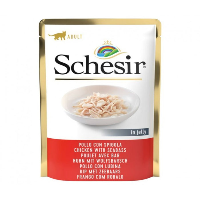 Schesir Cat Pouch Jelly Chicken With Seabass 85g