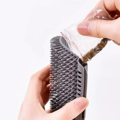 Cat Corner Grooming Brush - Self-Cleaning Wall Mounted Massage Comb