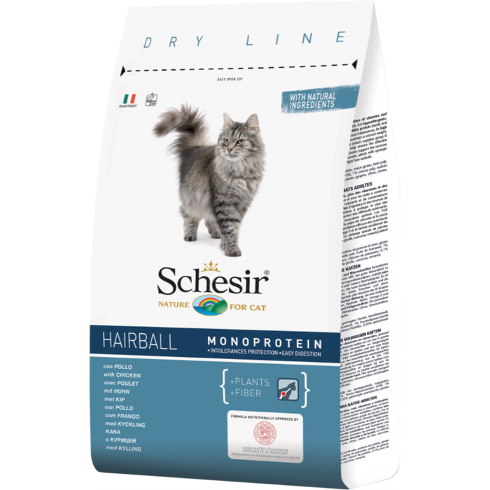 Schesir Cat Dry Food Hairball With Chicken 1.5kg