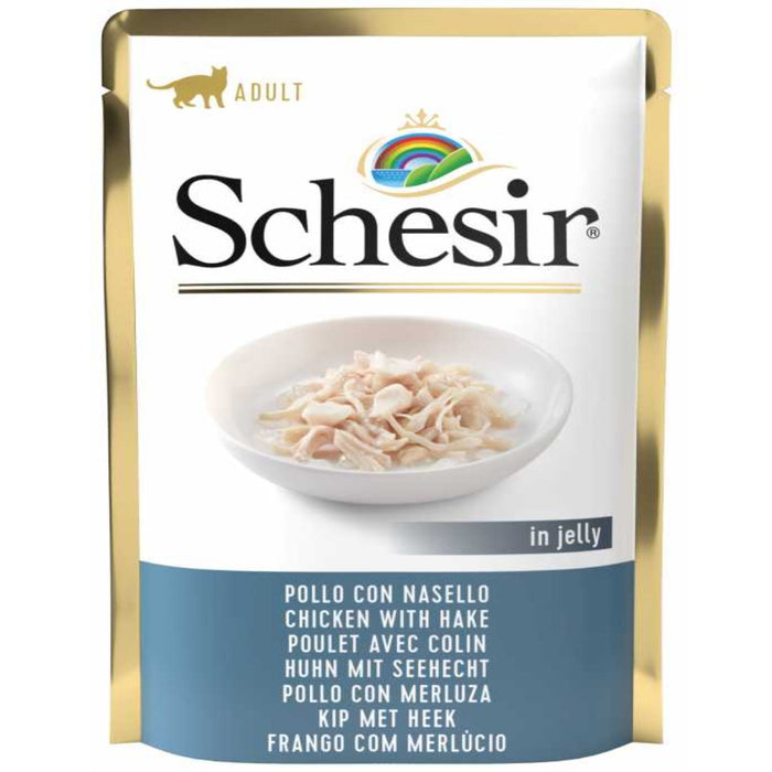 Schesir Cat Pouch Jelly Chicken With Cod 85g