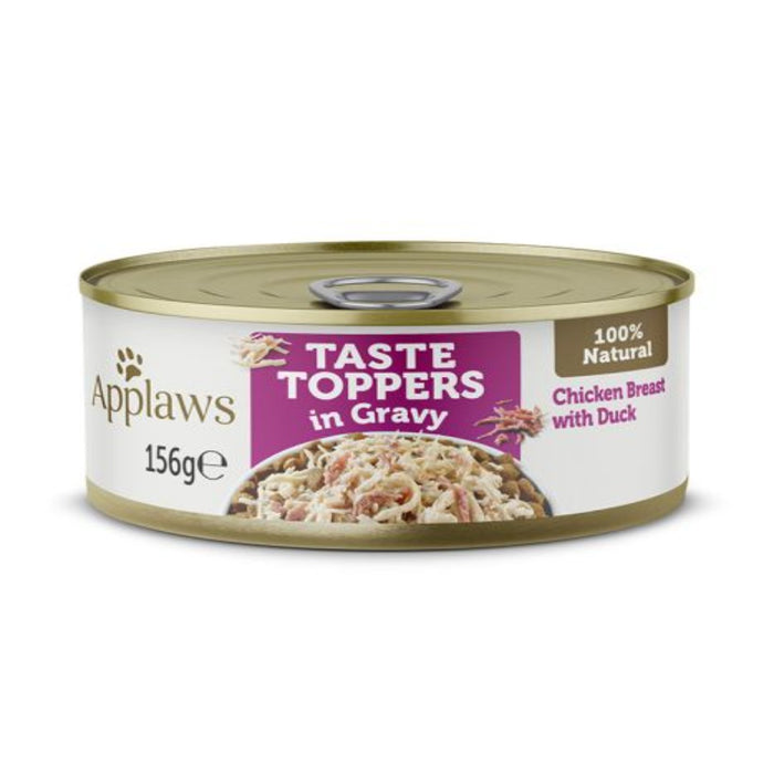 Applaws Taste Topper in Gravy Chicken Duck Dog 156g Tin