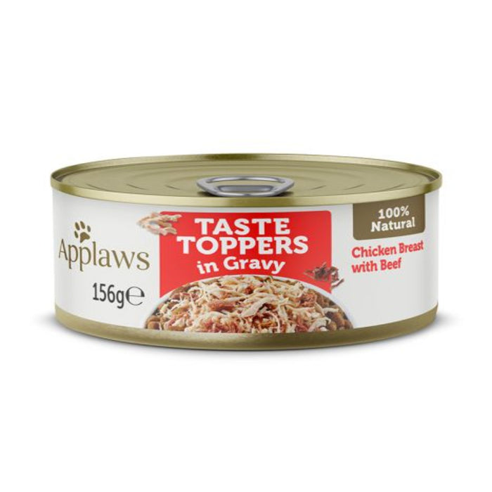 Applaws Topper in Gravy Chicken with Beef Dog 156g Tin