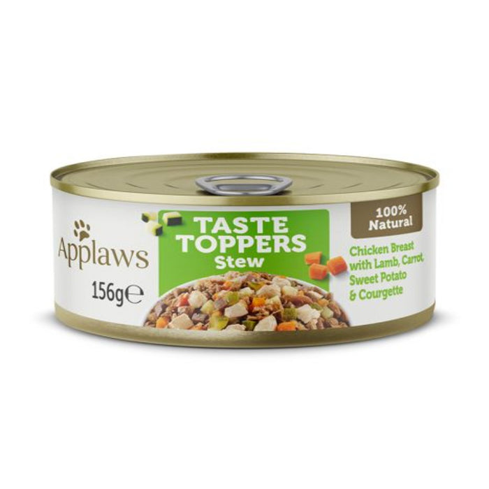 Applaws Topper in Stew Chicken Lamb Veg Dog 156g Tin